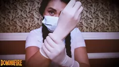 Odtwórz Pielęgniarka pożądana w rękawicach lateksowych i masce - odgrywanie ról fetyszowych ASMR